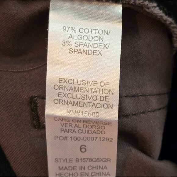 Democracy Camouflage Zipper Ab"solution Stretch Skinny Jeans Size 6 - Picture 10 of 10